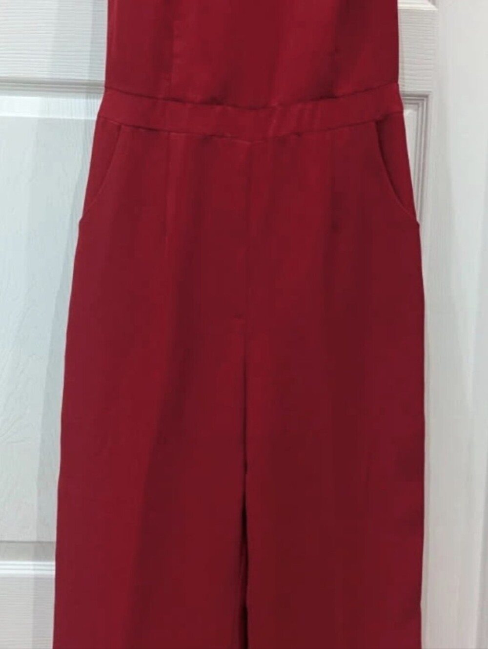 Adelyn Rae Red Wide Leg Jumpsuit Size Small - Picture 4 of 5